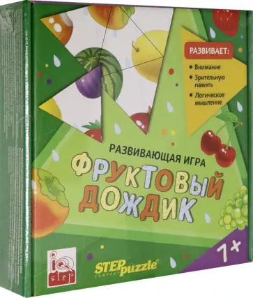 Развивающая игра "Фруктовый дождик. Тримино" (76041) Развивающая игра "Фруктовый дождик. Тримино" (76041) обложка книги