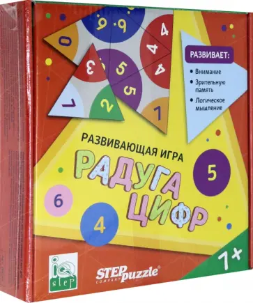 Развивающая игра "Радуга цифр. Тримино" (76049) Развивающая игра "Радуга цифр. Тримино" (76049) обложка книги
