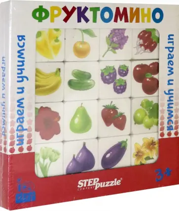 Развивающая игра из дерева "Фруктомино" (89837) Развивающая игра из дерева "Фруктомино" (89837) обложка книги