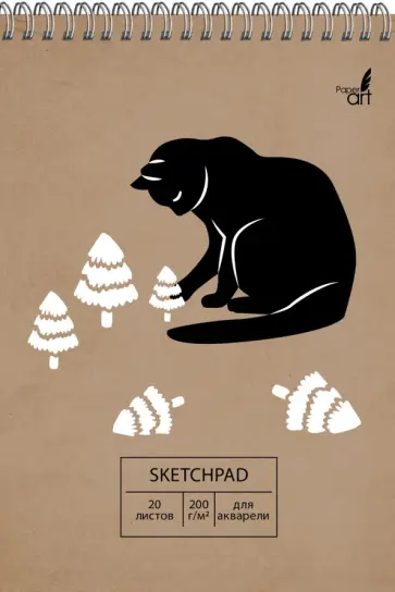 Скетчпад (20 листов, 14х20 см, спираль), Big cat (СПСП520103) обложка книги
