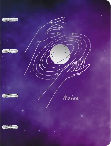 Тетрадь на кольцах "Space", А5, 100 листов, клетка (ПБФ1004968) обложка книги