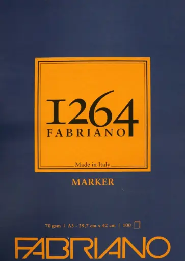 Альбом для графики 1264 Marker, 100 листов, А3 Альбом для графики 1264 Marker, 100 листов, А3 обложка книги