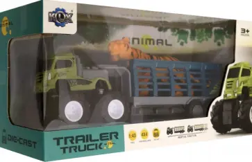 Грузовик–бигфут с прицеп фрикционным, в кузове Тигр (82510) Грузовик–бигфут с прицеп фрикционным, в кузове Тигр (82510) обложка книги