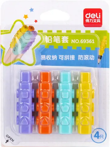 Колпачок-манжета для чернографитных карандашей, 4 штуки (69361) обложка книги