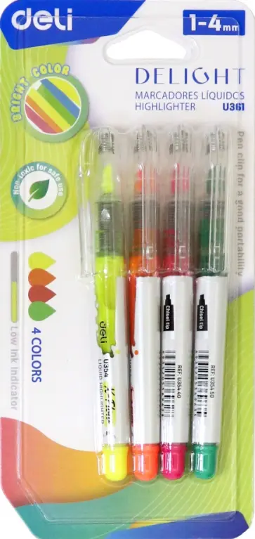 Набор текстовыделителей, 4 штуки (CU361) обложка книги