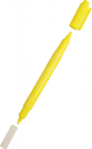 Текстовыделитель двухсторонний, желтый (EU011-YL) Текстовыделитель двухсторонний, желтый (EU011-YL) обложка книги
