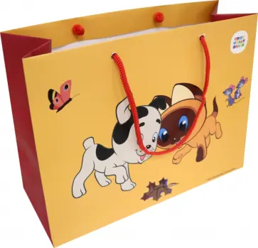 Пакет подарочный "Котенок Гав", 30х23х12 см (СМФ 12141) обложка книги