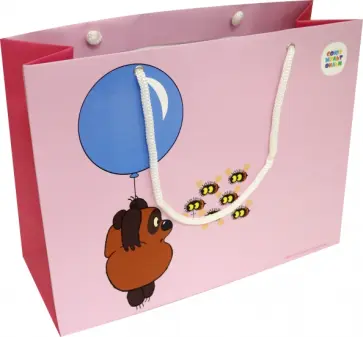 Пакет подарочный "Винни Пух", 30х23х12 см (СМФ 12142) обложка книги