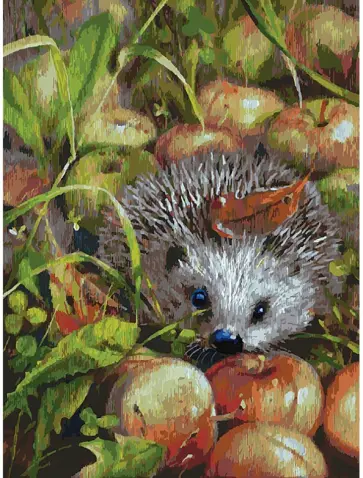 Живопись на холсте Яблочный ёжик Живопись на холсте Яблочный ёжик обложка книги