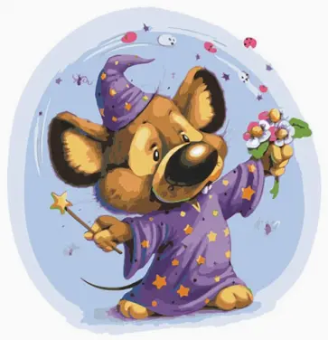 Живопись на холсте "Волшебник", 30х40 см. (727-AS) обложка книги