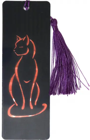 Закладка пластиковая Неон, в ассортименте обложка книги