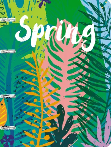 Тетрадь на кольцах "Spring", А5, 120 листов, клетка (ПБ1204983) обложка книги