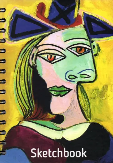 Скетчбук "Пикассо. Голова женщины", А5, 100 листов, на спирали (05687) обложка книги