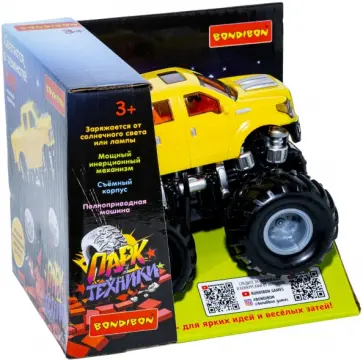 Джип 4WD со светящимся в темноте корпусом, желтый (ВВ5059) обложка книги