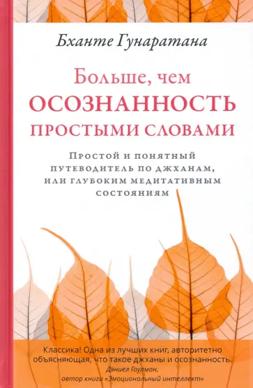 Бханте Гунаратана - Больше, чем осознанность простыми словами обложка книги