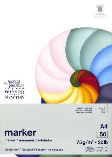 Бумага для маркеров "Winsor&Newton", А4, 50 листов (6002008) обложка книги