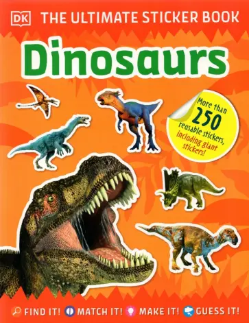 Ultimate Sticker Book. Dinosaurs обложка книги