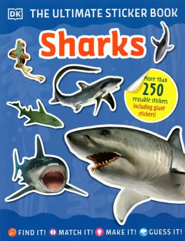 Ultimate Sticker Book. Shark обложка книги