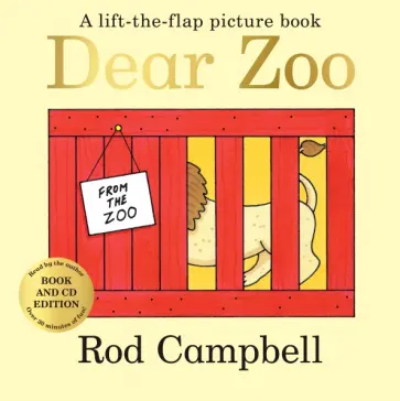 Rod Campbell - Dear Zoo (+CD) обложка книги