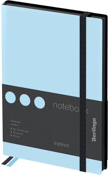 Записная книжка (80 листов, А6), "Instinct" аквамарин (NB0_91604) обложка книги
