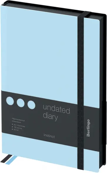 Ежедневник недатированный Instinct 136 листов, А5 обложка книги