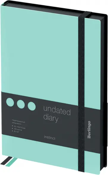 Ежедневник недатированный Instinct, A5, 136 листов обложка книги