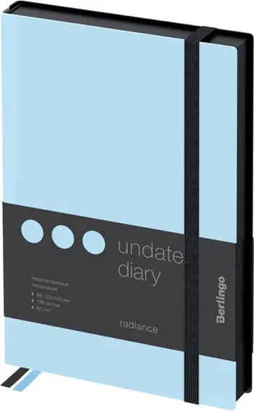 Ежедневник недатированный (136 листов, B6), "Instinct" аквамарин (UD0_91604) обложка книги