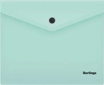 Папка-конверт на кнопке "Instinct", А5+, мятная (OBk_05520) обложка книги