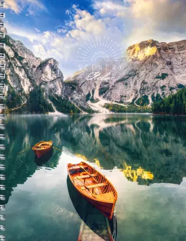 Тетрадь на гребне "Путешествия на лодке", А5, 96 листов, клетка, в ассортименте (ТОГК96-ПЛ) обложка книги