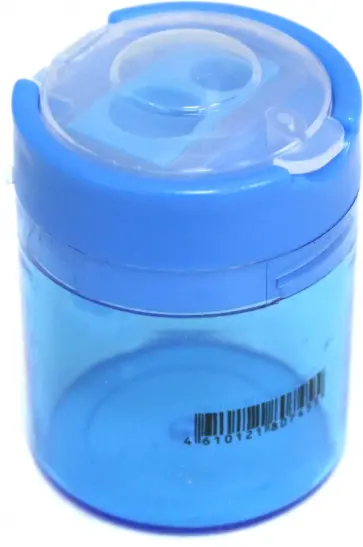 Точилка с контейнером, 2 отверстия, цвет в ассортименте (С7540) обложка книги