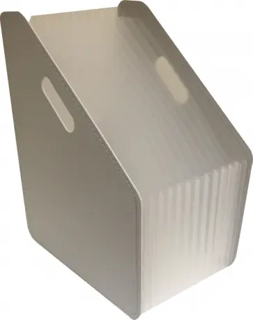 Лоток вертикальный для бумаг (A4) серый, полипропилен (63952GREY) обложка книги
