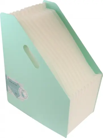 Лоток вертикальный, складной (А4, 13 отделений, цвет в ассортименте) (EB41102) обложка книги