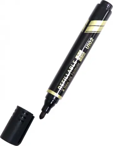 Маркер перманентный Mate, черный обложка книги