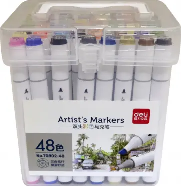 Набор маркеров для скетчинга, 48 цветов (70802-48) обложка книги