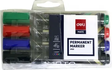 Набор маркеров перманентных Mate, 4 цвета обложка книги