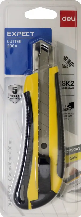 Нож канцелярский (1,8 см), сталь, ассорти (2064) обложка книги