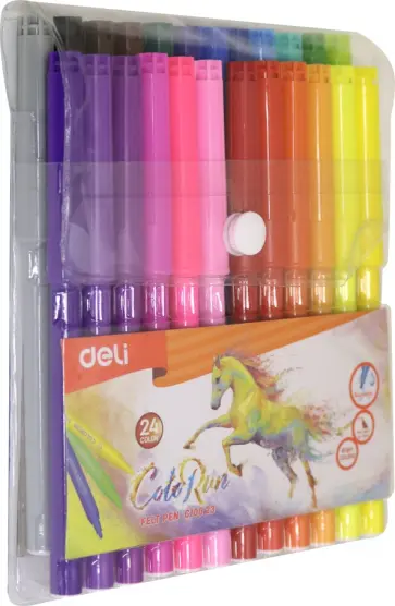 Фломастеры "ColoRun", 24 цвета (EC10023) обложка книги