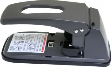 Дырокол, до 100 листов, металл, черный (938) обложка книги