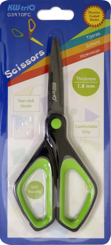 Ножницы универсальные, 171 мм, сталь, зеленые (03910FC-GRN) Ножницы универсальные, 171 мм, сталь, зеленые (03910FC-GRN) обложка книги