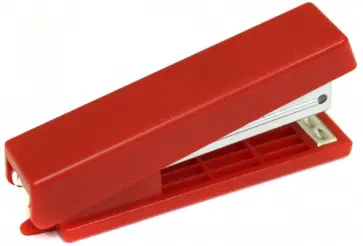 Степлер № 10, до 10 листов,  встроенный антистеплер, 50 скоб, цвет в ассортименте (5280) обложка книги