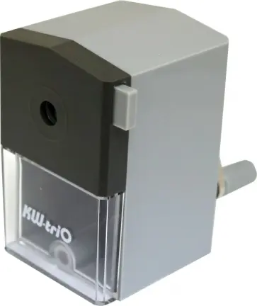 Точилка механическая, 1 отверстие, пластик, цвет серый (305Agr) обложка книги