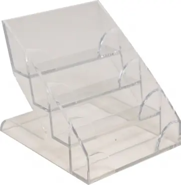 Визитница настольная, 240 визиток, акрил, цвет прозрачный (2439-19) Визитница настольная, 240 визиток, акрил, цвет прозрачный (2439-19) обложка книги