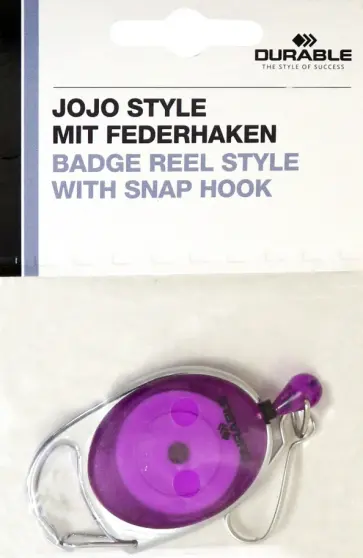 Рулетка для бейджа, 80 см, карабин, фиолетовая (8327-12) Рулетка для бейджа, 80 см, карабин, фиолетовая (8327-12) обложка книги