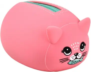 Кошелёк силиконовый "Розовый кот", 10х6.2х5.5 см. (54270) обложка книги