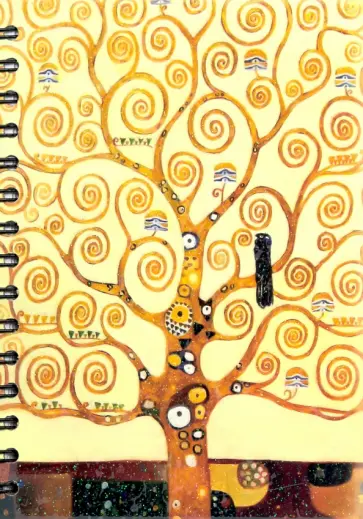 Скетчбук (100 листов, А5, спираль), Климт. Древо жизни (6332) обложка книги