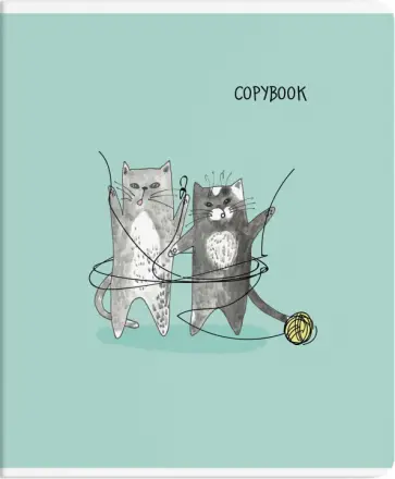 Тетрадь общая (96 листов, А5+, клетка), ДВА ДРУГА, ассортимент (56689) обложка книги