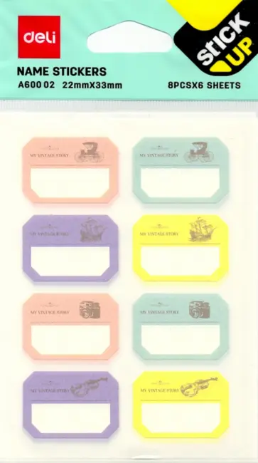 Блок для записей самоклеящийся "Macaron", 6 листов (EA60002) обложка книги