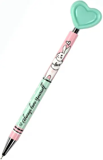 Ручка шариковая Мишка, Кот, Зайка, автоматическая, синяя, в ассортименте обложка книги