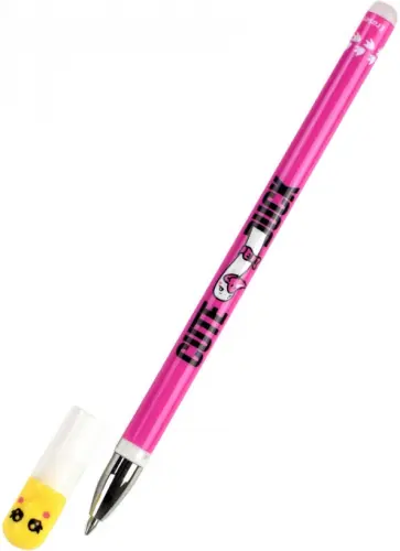 Ручка гелевая Пиши-Стирай. Крутые утята, 0.5, синие стираемые чернила, в ассортименте обложка книги