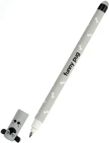 Ручка гелевая Пиши-Стирай. Ушастики, 0.5, синие стираемые чернила, в ассортименте обложка книги